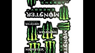 Обзор наклеек Monster Energy