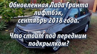 Что стоит под передним подкрылком на обновленной Гранте 2018