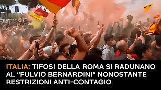 Italia: tifosi della Roma si radunano al “Fulvio Bernardini” nonostante restrizioni anti-contagio