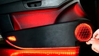 Установка подсветки дверей Kia Ceed