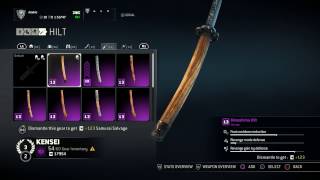 For Honor - Kensei Heroic Weapon Set - Minoshima - Blade, Hilt, Guard
