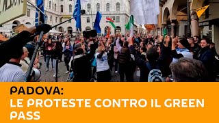 #Padova: le proteste contro il green pass