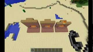 Minecraft: Баг с огнём. Камин.