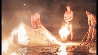 Купание миасских моржей