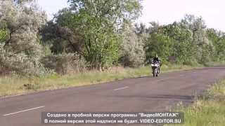 YAMAHA FAZER 600 немного на заднем колесе, первая передача.)