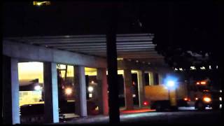 Liebherr LR 1200 XL Crawler Crane Working at night