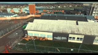 Aerial Video Demolition of Caldicot School
