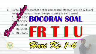 Bocoran 15 Soal FR  TIU  (Tes Intelejensi Umum) SKD CPNS 2020 Hari Ke 1-6