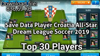 Save Data Player Croatia All-Star | Dream League Soccer 2019