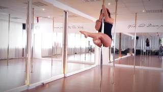 Beginner Intermedium Pole Dance Combos (Sean Paul- Rockbye)