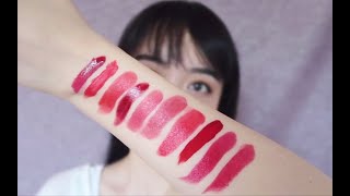 红色系口红试色分享【haruka】