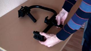 How to set up the U-Flycam with the CANON 550D