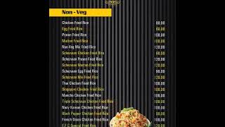 Menu card of EFC