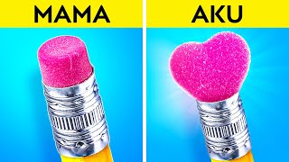 CARA LUCU NGUMPETIN MAKANAN DI KELAS || Perlengkapan Sekolah DIY yang Bisa Dimakan oleh 123 Go Like!