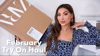 ZARA Try On Haul | February New In ? Transitional Winter to Spring Outfit Ideas