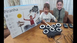 PİRANHA ELEKTRONİK DAVUL SETİ, DAVUL ARIZALI ÇIKTI, Toys unboxing