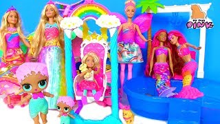 КУКЛА ЛОЛ ГОТОВИТ ВЕЧЕРИНКУ! ФЕИ И ПРИНЦЕССЫ - БАРБИ DREAMTOPIA! Видео для Детей - Игрушки