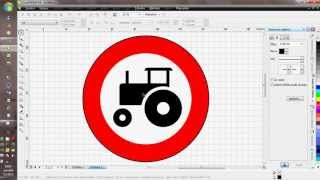 Cvičení pro Corel Draw - dopravní značka