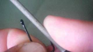 Hook sharpening with Budgie Burgess