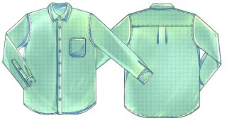 [Công thức] Áo Sơ mi Nam Tay Dài Có Cầu Vai – Men Shirt Pattern