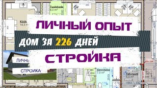 Как построить дом. How to build a house by yourself. Дом за 226 дней - каркасный дом сколько стоит.