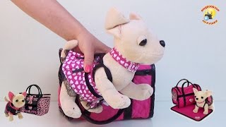 Собачка Кикки (аналог Chi Chi LOVE), музыкальная, мягкая игрушка