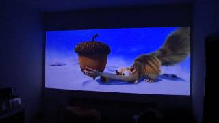 LG PB60G Led Projector on 150" Screen size