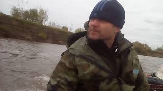 Самодельный Лодочный мотор. гибрид.сапог вихрь 20 мотор чемпион 13 лс 340 к.на казанке против ветра