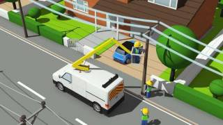 Energised Alert - Power line accident simulation (animation)