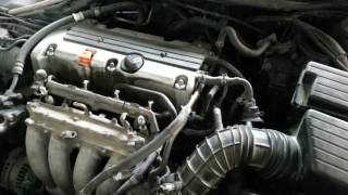Honda Accord cl 7- cl 9 Снятие стартера, датчика детонации, попутно покажу где находиться термостат.