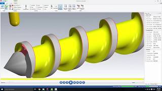 17- Mastercam 2017 Feed Screw 4-Axis Machining