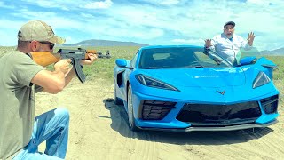 What it feels and sounds like getting shot at inside a bulletproof Corvette C8