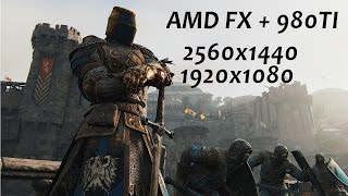 For Honor - PC / AMD FX 8320 + 980Ti (Teste em 1440p e 1080p)