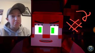 Goober Reacts #2 [Fnaf Sl] Minecraft Animation "Nightmare By Design" By 3A Display