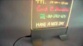 LED Writing Board [MiracleAdBoard - Transparency Tabletype A4 size] - Neon board, Sign board