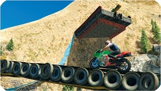 НЕРЕАЛЬНЫЙ ХАРДКОР НА МОТОЦИКЛАХ! (GTA 5 ONLINE ГОНКИ)