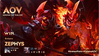 AOV - Arena Of Valor - Zephys Embers gameplay