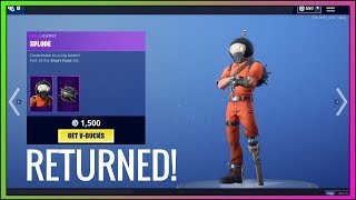 SPLODE SKIN RETURNS! (Season 9) Fortnite Item Shop NOW - Fortnite Battle Royale