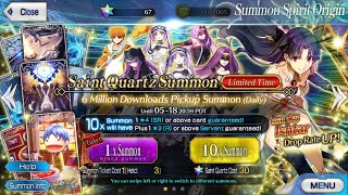 Fate Grand Order 6 Million Download Summon