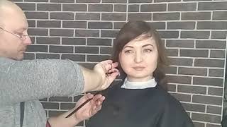 Видеоурок 23 Женская слоистая стрижка средней длины.