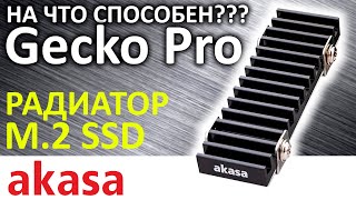Радиатор для M.2 SSD - AKASA Gecko Pro (A-M2HS02-BK)