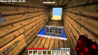 Minecraft drawbridge (uses doors, not trapdoors)