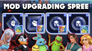 MOD UPGRADING SPREE | DUCK & BUNNY & BO PEEP | Disney Heroes: Battle Mode