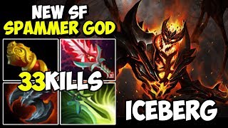 NEW SF GOD SPAMMER Iceberg The High Rank SF Spammer 33Kills With Beautiful Shadowraze Dota 2