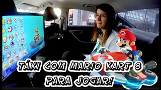 Táxi com Mario Kart 8 para se jogar durante o trajeto! MAS O QUÊ?!
