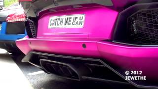 Al Thani Lamborghini Aventador LP760-2 Oakley Design LOUD Start-up and Looks in London!! (1080p HD)