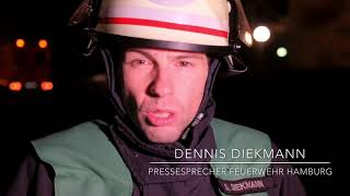 Pressesprecher Dennis Diekmann zum Feuer in Farmsen