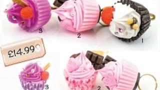 CUPCAKE RING & NECKLACE Sweet Jewellery / Jewelry - Product Presentation - Kinga Sektas Boutique