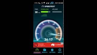 Reliance 4g (RCOM) speed test using unlocked LTE hotspot from Kerala