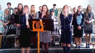 Иисуса кровь течёт из-под тернового венца. ХВЄ м.Броди 2016р
